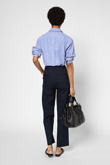 LUVA NAVY LONG LOOSE TROUSERS