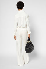 LENE WIDE LEG LINEN TROUSERS
