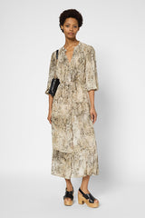 PERLA PYTHON PRINT MAXI DRESS