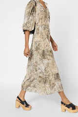 PERLA PYTHON PRINT MAXI DRESS