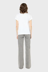 GISELE WHITE PALM TREE JEWELLED T-SHIRT