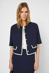 RELINA SHORT TWEED-STYLE JACKET