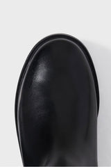 ELEA NOTCHED SOLES LEATHER BOOTS