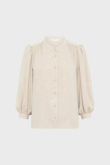 ALANA LUREX ROUND NECK SHIRT
