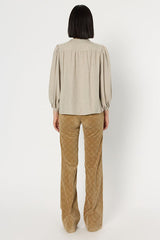 ALANA LUREX ROUND NECK SHIRT