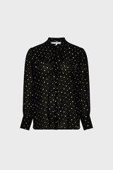 ANDREE LAVALIERE COLLAR MUSLIN SHIRT