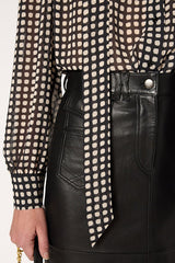 ALISHA POLKA DOT GRAPHIC SHIRT