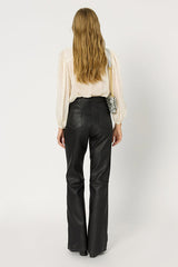 ELEGANT SHEER STRIPED BLOUSE