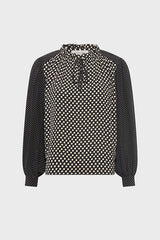 ARIELLE SOFT POLKA DOT BLOUSE