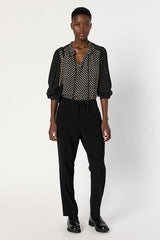 ARIELLE SOFT POLKA DOT BLOUSE