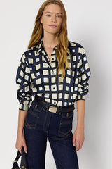 ALVINA PRINTED TWILL SHIRT