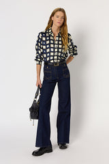 ALVINA PRINTED TWILL SHIRT