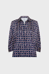 ARIANE GEOMETRIC SQUARES SHIRT