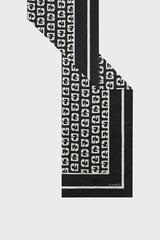 RIA SILK MONOGRAMMED SQUARE SCARF