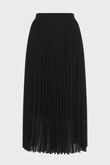 BILAL PLEATED JACQUARD SKIRT