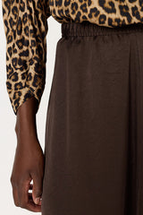 BELLA KAKI SATIN SKIRT