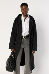 MARIAM MID-LENGTH HOODED WOOL COAT