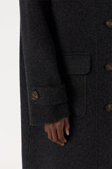 MARIAM MID-LENGTH HOODED WOOL COAT