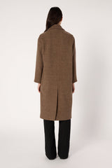 MADY DOUBLE-BREASTED WOOL TWILL COAT
