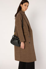 MADY DOUBLE-BREASTED WOOL TWILL COAT