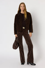 MAVIS SHORT FAUX FUR COAT