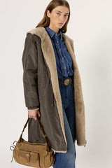 MAYLINE REVERSIBLE FAUX FUR PARKA