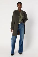 MYLENE REVERSIBLE FINE WOOL FABRIC COAT