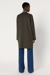MYLENE REVERSIBLE FINE WOOL FABRIC COAT