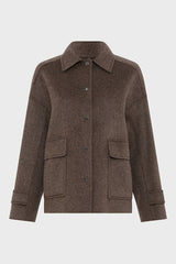 MELODIE DOUBLE-FACE OVERSHIRT STYLE WOOL COAT