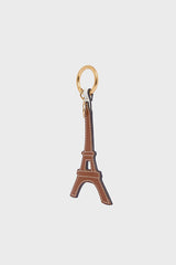 PARIS GD COGNAC LEATHER CHARM