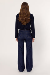 ANNA RAW FLARED JEANS