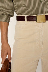 CHANTAL NATUREL CORDUROY FLARED TROUSERS