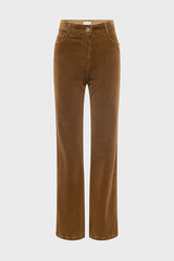 CHANTAL CINNAMON CORDUROY FLARED TROUSERS