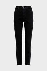 CARMEN BLACK BEIGE STRAIGHT JEANS