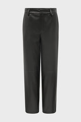 CARMEN FAUX LEATHER STRAIGHT TROUSERS
