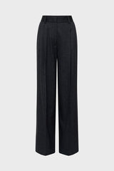 CYRIELLE PLAIN WIDE-LEG TROUSERS