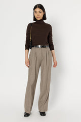 CLARA WIDE PLEATED TROUSERS