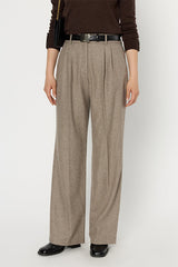CLARA WIDE PLEATED TROUSERS