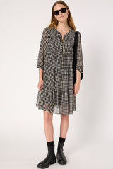 LIRA GRAPHIC POLKA DOTS SHORT DRESS
