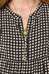 LIRA GRAPHIC POLKA DOTS SHORT DRESS