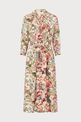 LIAN FLORAL MAXI SHIRT DRESS