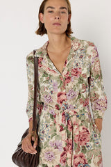 LIAN FLORAL MAXI SHIRT DRESS