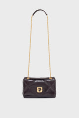 LE FANNY CRINKLED EFFECT LEATHER CROSSBODY BAG