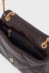 LE FANNY CRINKLED EFFECT LEATHER CROSSBODY BAG