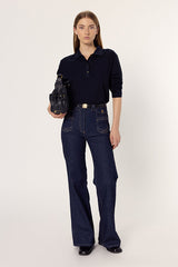 HILARY FINE WOOL POLO SHIRT