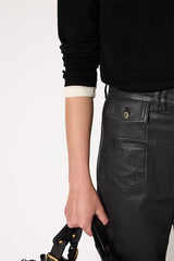 HANAE LAYERING EFFECT FINE WOOL TSHIRT