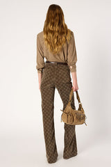 HONORINE CAMEL JERSEY SHIRT