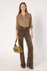 HONORINE CAMEL JERSEY SHIRT