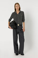 HONORINE HEATHER GREY JERSEY SHIRT