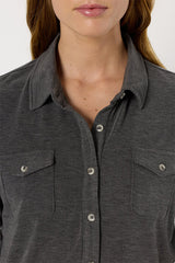 HONORINE HEATHER GREY JERSEY SHIRT